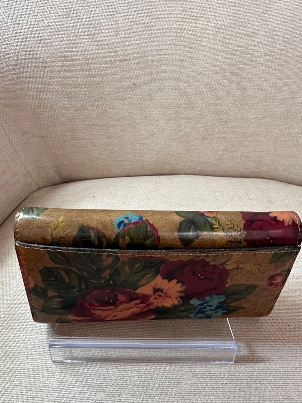 Patricia Nash Multi‑Color Floral Leather Clutch Wallet